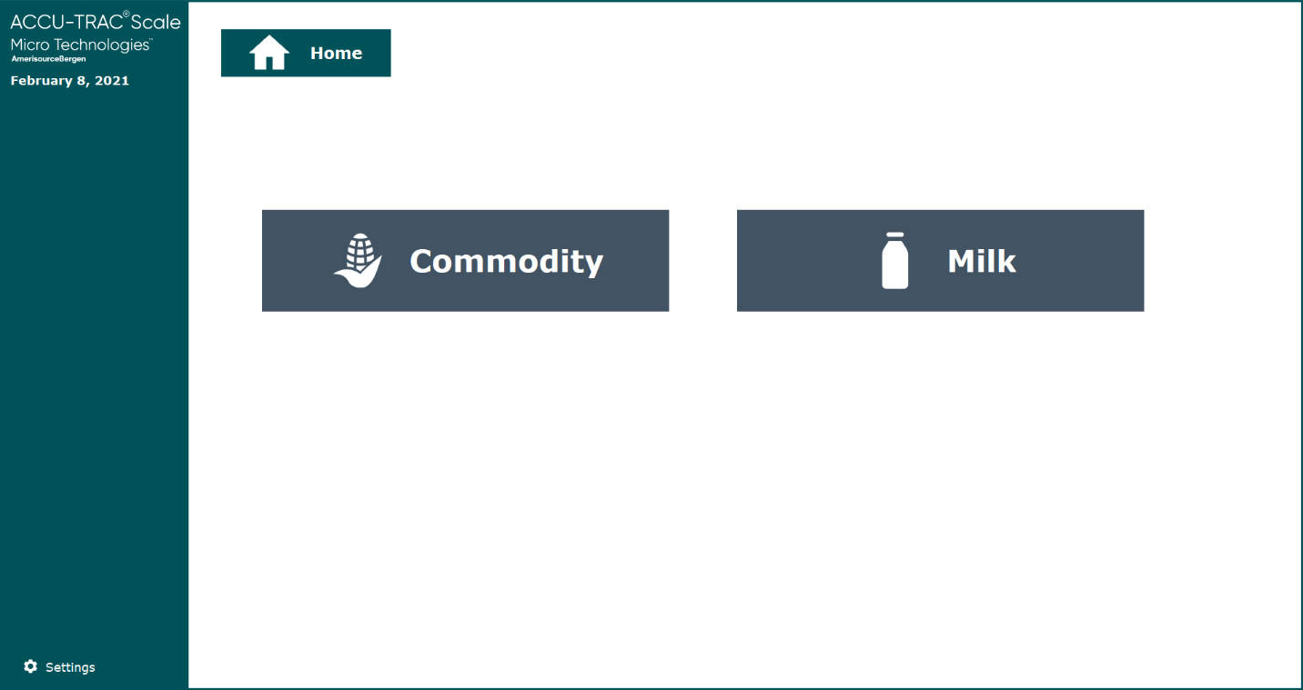 Screenshot from Accu-Trac Scale system software